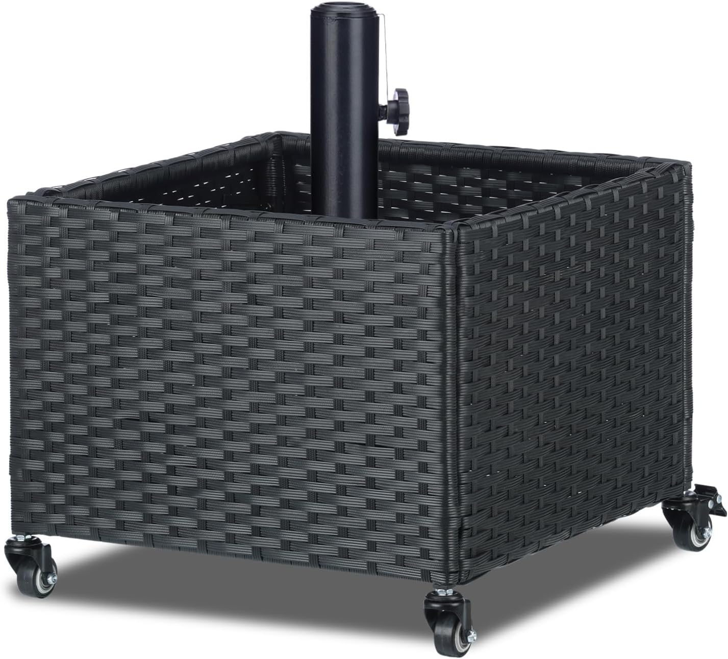 AUCT 17302 - $80 SUNNYPARK Umbrella Base with Wheels and Fillable Planter 2 in 1 | 120lbs Capacity, Hea