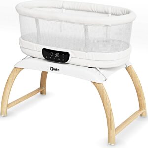 AUCT 15595 - $400 AMKE 4 in 1 Baby Bassinet with 5 Rocking Motion, Mutil-Function Electric Infant Sleep