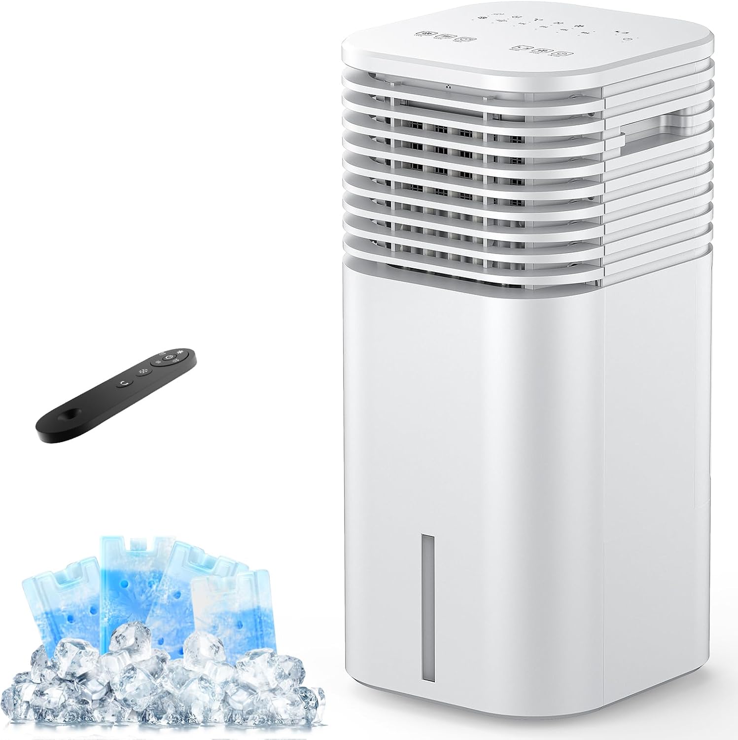 AUCT 16552 - $98 Evaporative Portable Air Conditioner, 120 Swing, 3 Speeds & 3 Modes, 2 Gallon Water Ta