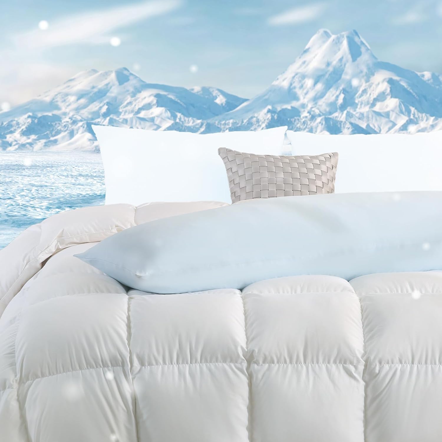 AUCT 14551 - DOWNCOOL Large Body Pillow Insert with Cooling Cover - Soft - Image 2
