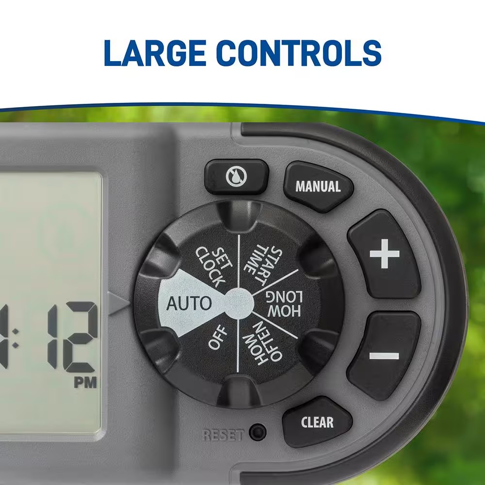 AUCT 17086 - 2-Outlet Programmable Hose Watering Timer Sprinkler Timer - Image 4