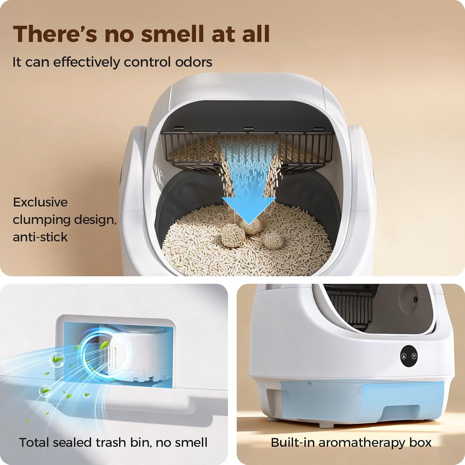 AUCT 16153 - $200 Open-Top Automatic Litter Box, Odor Control, Ready to Use, Self Cleaning Litter Box, - Image 3