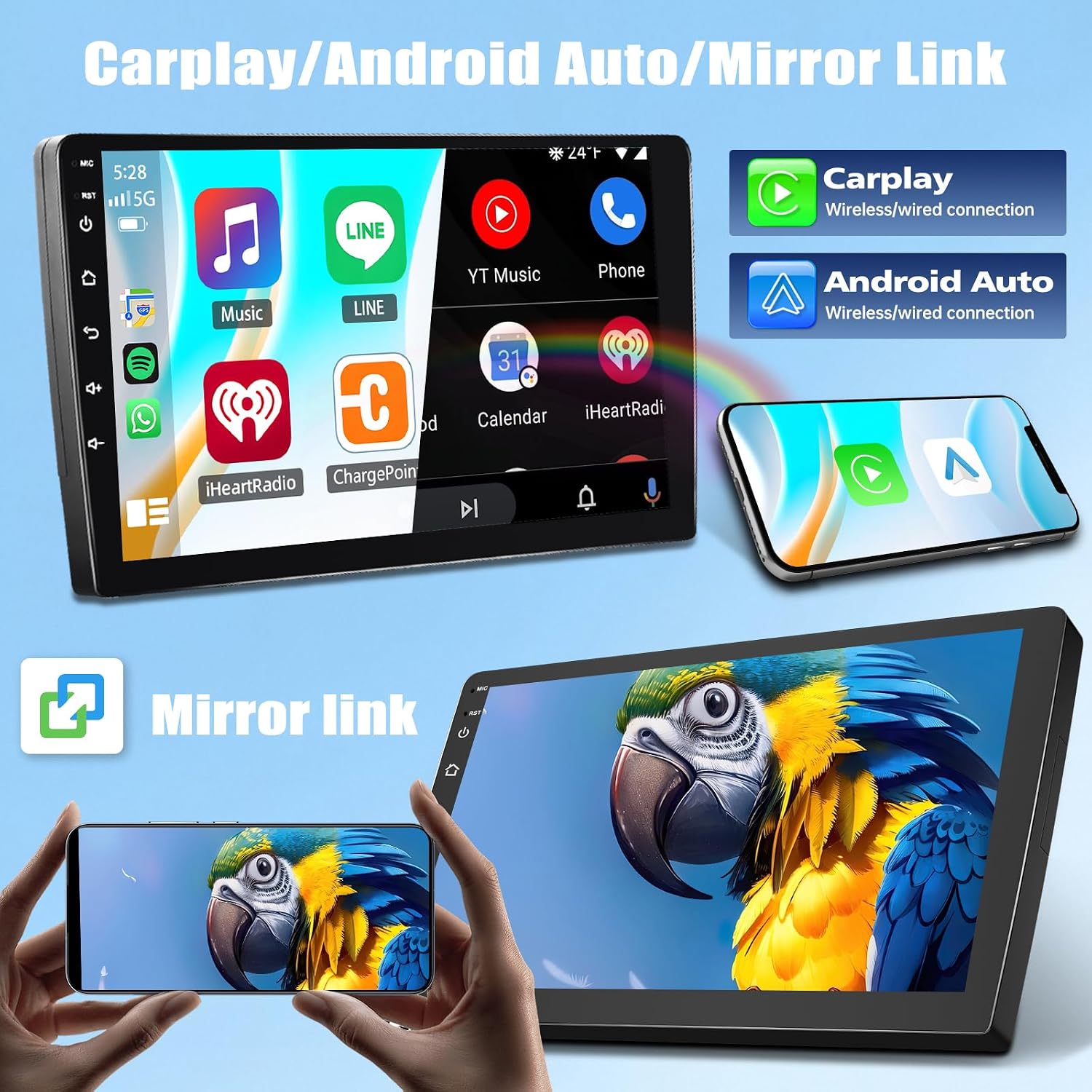 AUCT 17341 - $81 9' Android Car Radio for Ford Transit 2013 2014 2015 2016 2017 2018 2019 Stereo Upgrad - Image 4