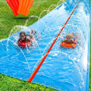 AUCT 14496 - $85 JAMBO 50FT x 8FT Huge Mega Slip Splash and Slide and 2 B
