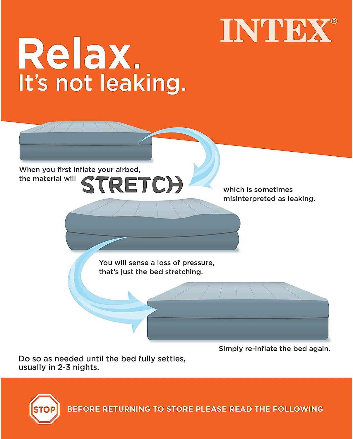 AUCT 17238 - $79 Intex Dura-Beam Deluxe Comfort-Plush Air Mattress - 22" Queen Airbed | Built-in Electr - Image 4