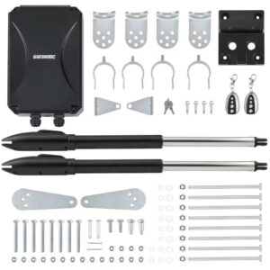 AUCT 14404 - $388 Automatic Dual Swing Gate Opener Kit-660lb, 18ft