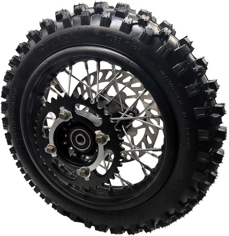 AUCT 15188 - $122 CLEO 80/100-10 Rear Wheel Rim Tire Assembly for 50cc-11 - Image 3
