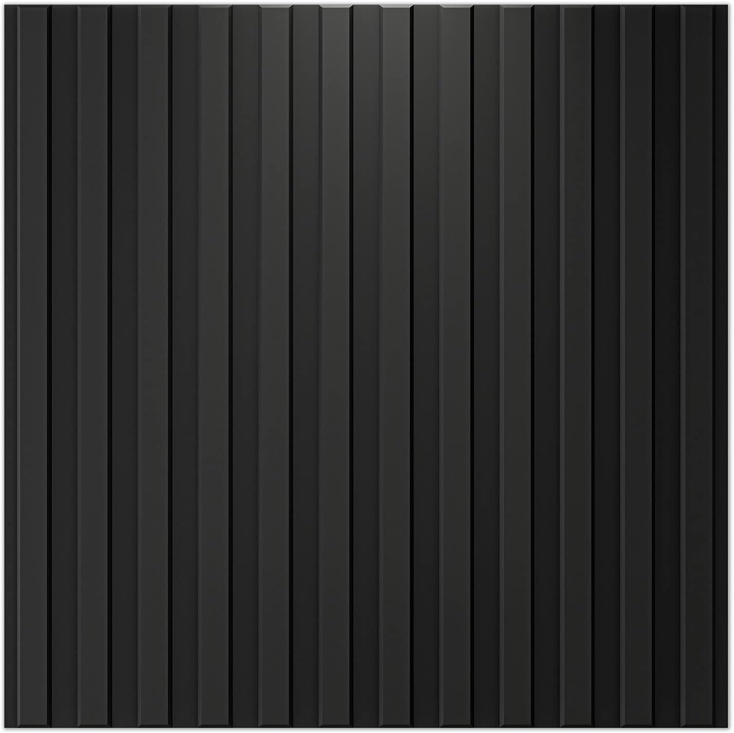 AUCT 16993 - Art3d Slat Wall Panel, 3D Fluted Textured Panel 12-Tile 19.7 x 19.7in. - Cover 32 Sq.Ft., - Image 2