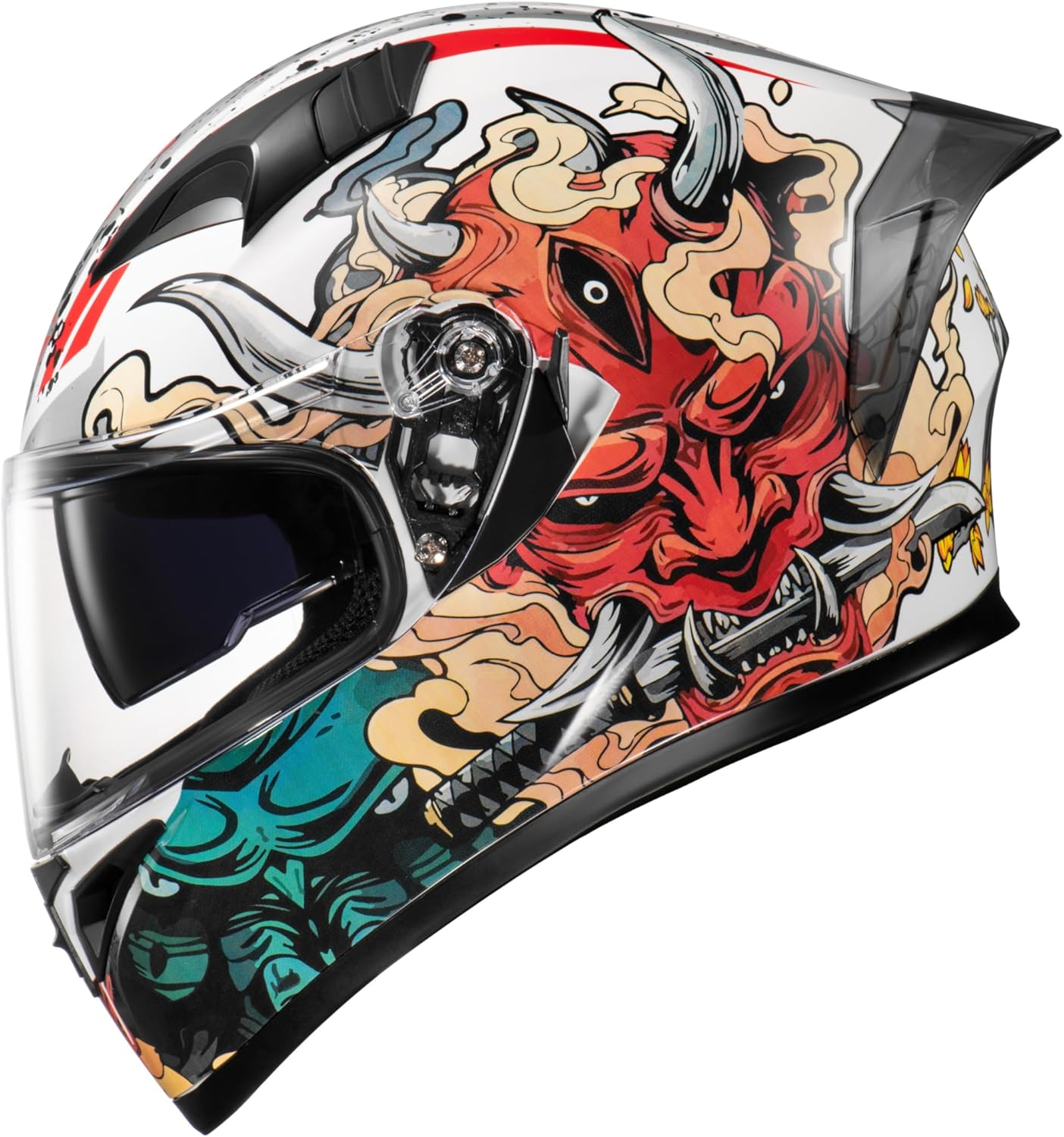 AUCT 14479 - $80 KYPARA Full Face Motorcycle Helmet with Internal Tinted - Image 2