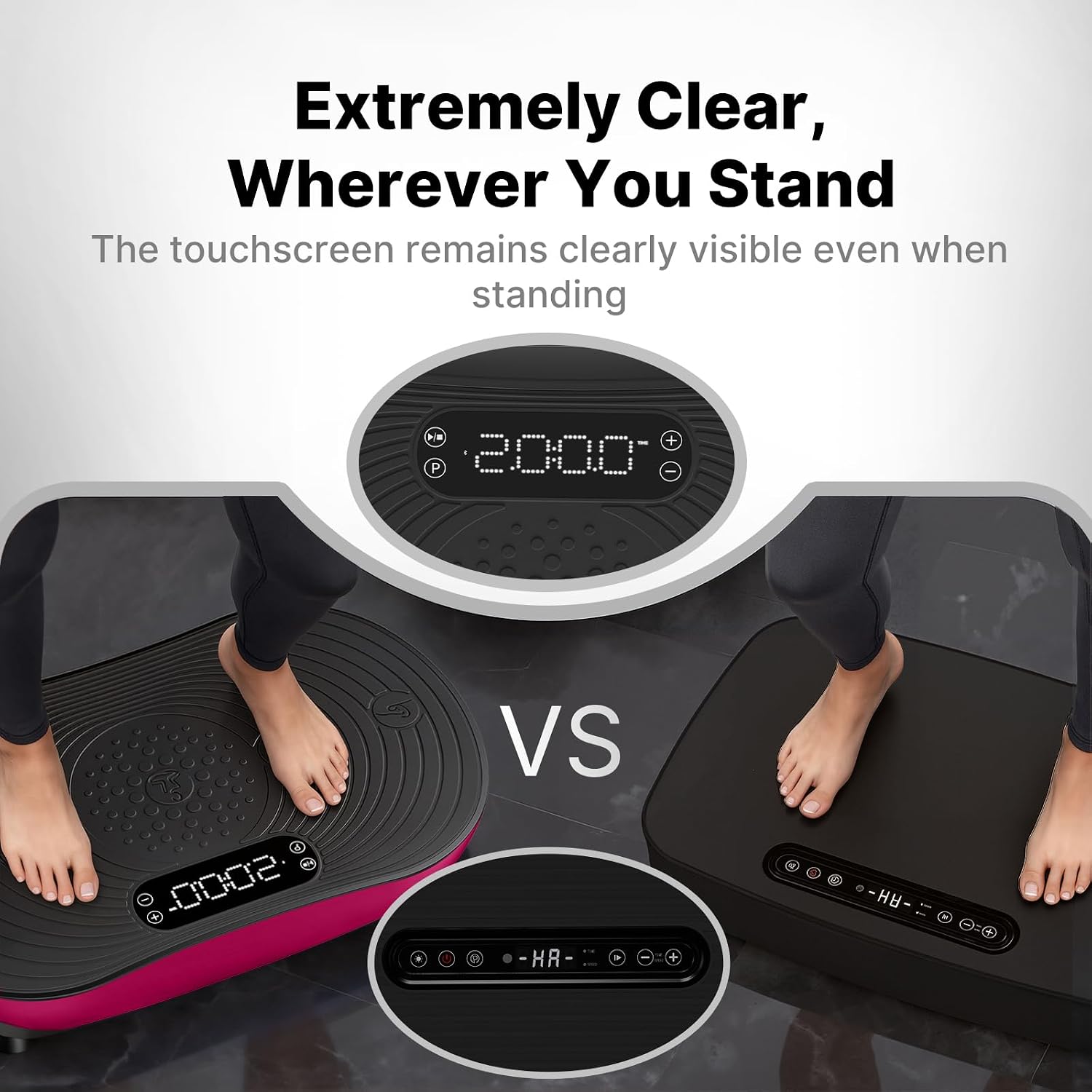 AUCT 15587 - $110 MERACH Vibration Plate Exercise Machine, Vibrating Platform for Lymphatic Drainage We - Image 3