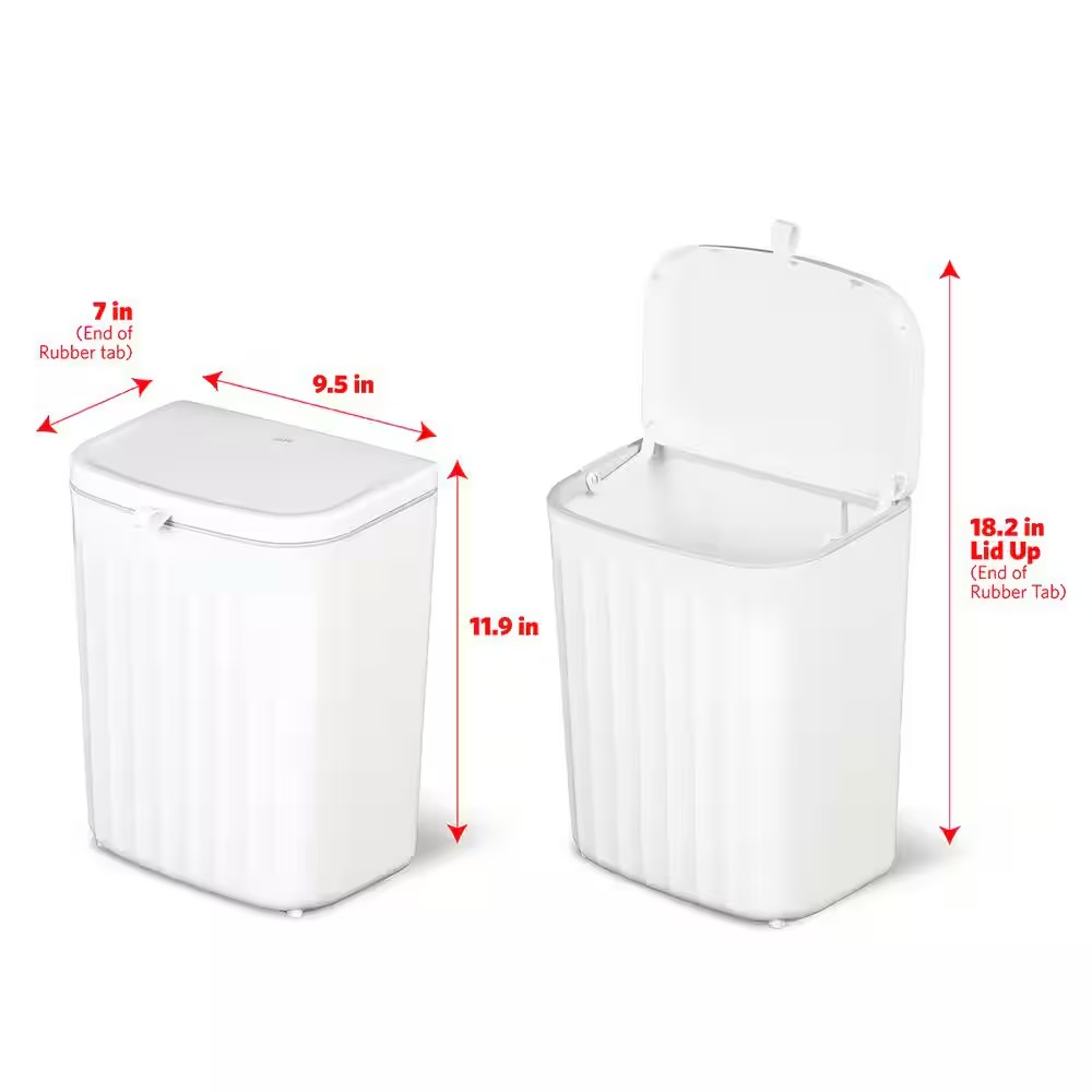 AUCT 14507 - Glad 2.3 gal. Roommate Under Counter Waste Bin - Image 3