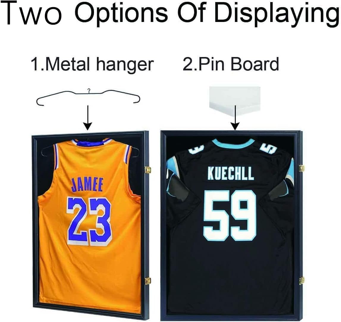 AUCT 17007 - IHEIPYE Jersey Frame Display Case Shadow Box - Lockable with UV Protection Acrylic and Han - Image 3