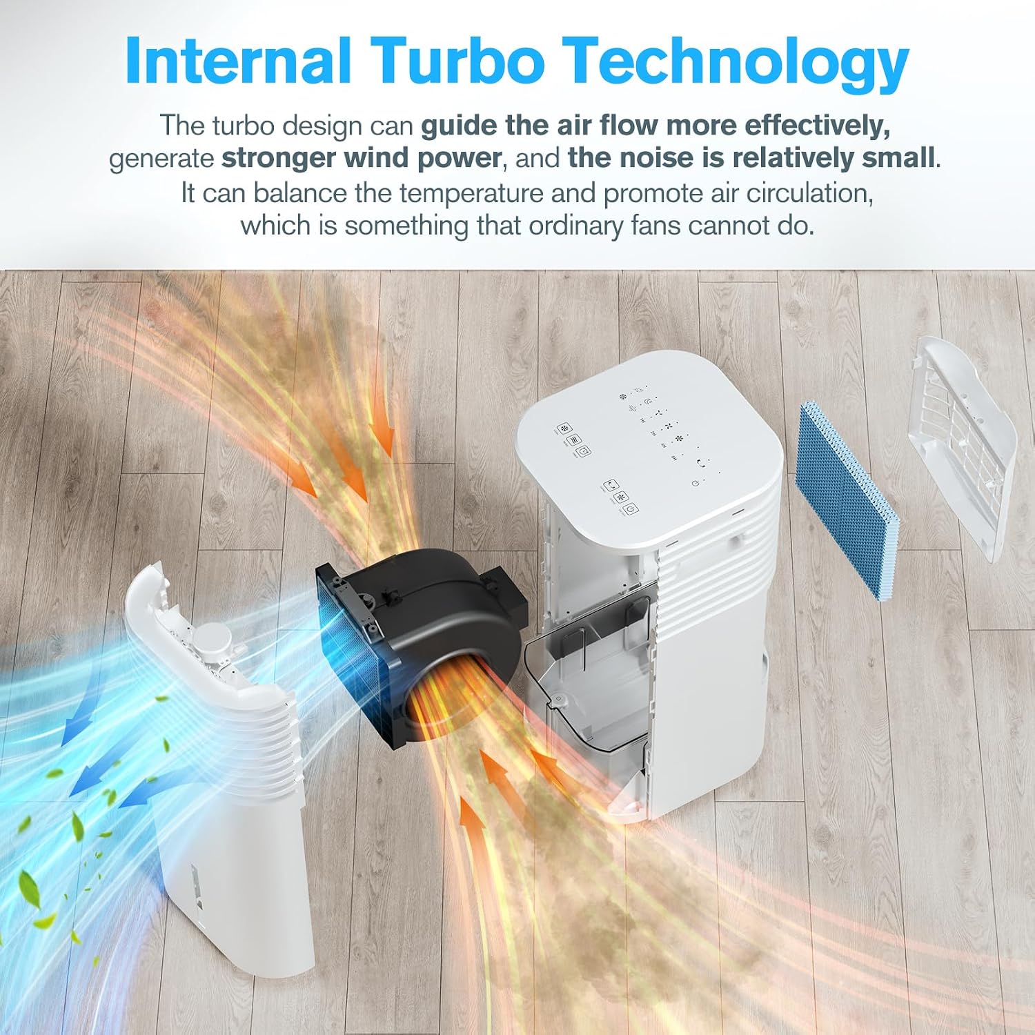 AUCT 16552 - $98 Evaporative Portable Air Conditioner, 120 Swing, 3 Speeds & 3 Modes, 2 Gallon Water Ta - Image 3