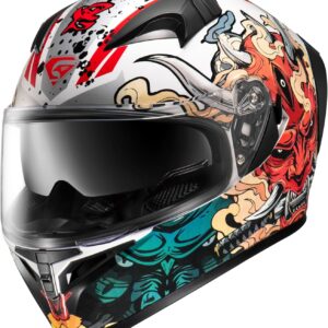 AUCT 14479 - $80 KYPARA Full Face Motorcycle Helmet with Internal Tinted