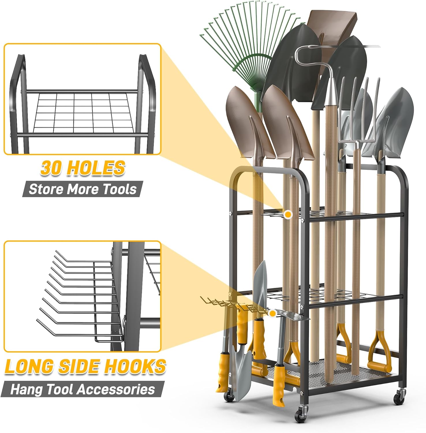 AUCT 14639 - $66 Ultrawall Garden Tool Organizer Stand, Yard Tool Storage - Image 3