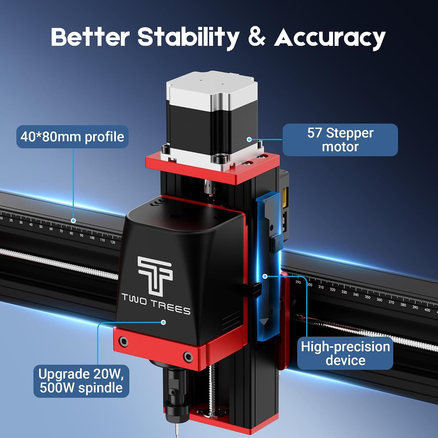 AUCT 16943 – $599 Twotrees TTC450 Pro All-Metal CNC Router Machine