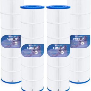 AUCT 17331 - $174 Future Way 4-Pack C4030 Pool Filter Cartridges Replacement for Hayward SwimClear C403