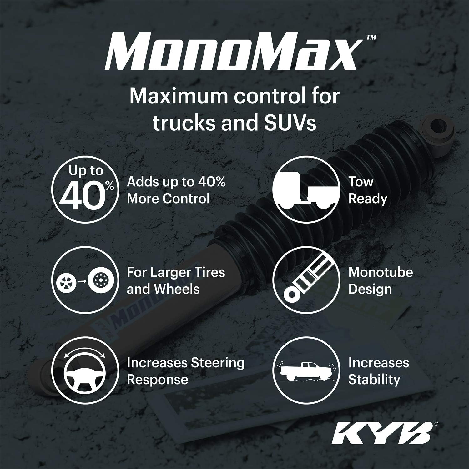 AUCT 17453 - $83 KYB 565043 MonoMax Gas Shock , Red - Image 4