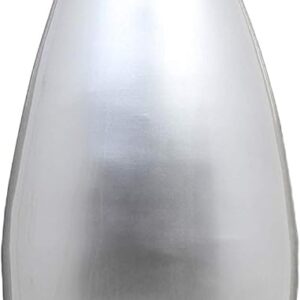 AUCT 16583 - $128 Uniquewise Tall Silver Bamboo Trumpet Vase - 43 Inch Modern Decorative Accent for Liv