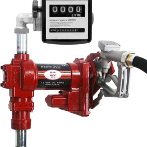 AUCT 15491 - $227 20GPM 12V DC Fuel Transfer Pump Gasoline Pump with Nozzle Kit for Gas Diesel Kerosene