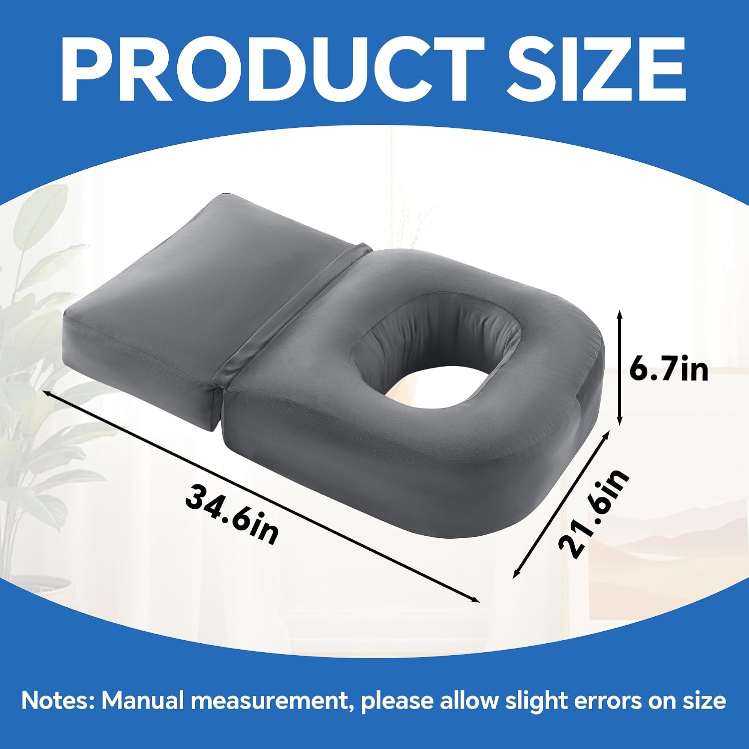 AUCT 16411 - $60 HOMBYS Extra Long BBL Pillow After Surgery for Sleeping & Sitting, Brazilian Butt Lift - Image 2
