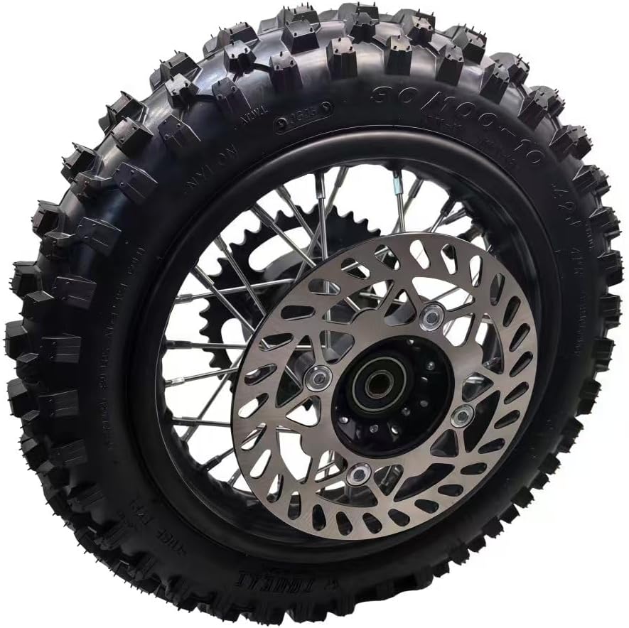 AUCT 15188 - $122 CLEO 80/100-10 Rear Wheel Rim Tire Assembly for 50cc-11 - Image 4