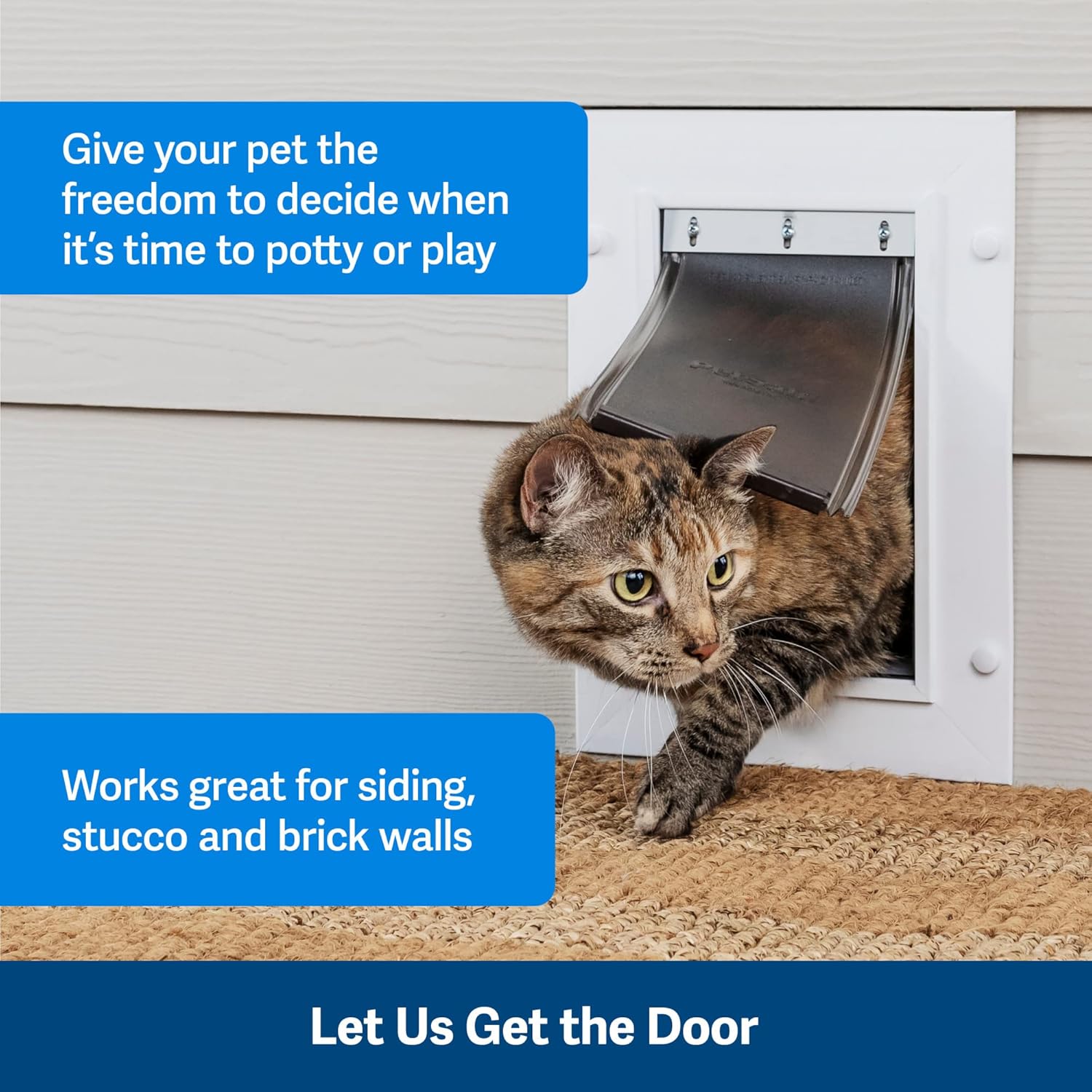 AUCT 16951 - $112 PetSafe Wall Entry Pet Door, Telescoping, Dogs up to 100 lb, Large | Insulates Better - Image 3