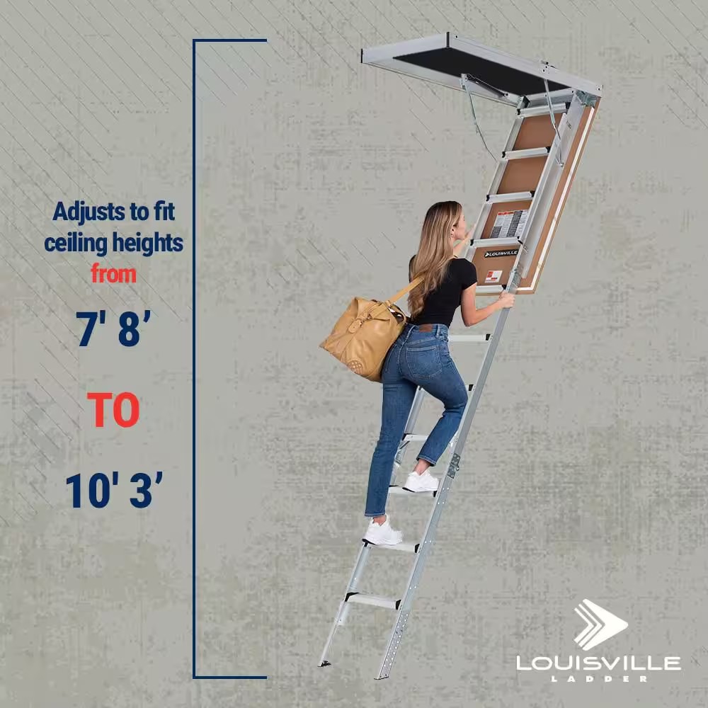 AUCT 14837ad - $419 Louisville Ladder Energy Efficient 7 ft. 8 in. to 10 ft - Image 2
