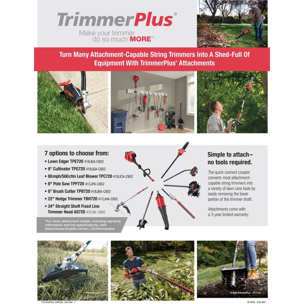AUCT 17400 - $130 Universal Pole Saw with Extension Pole String Trimmer Attachment - Image 4