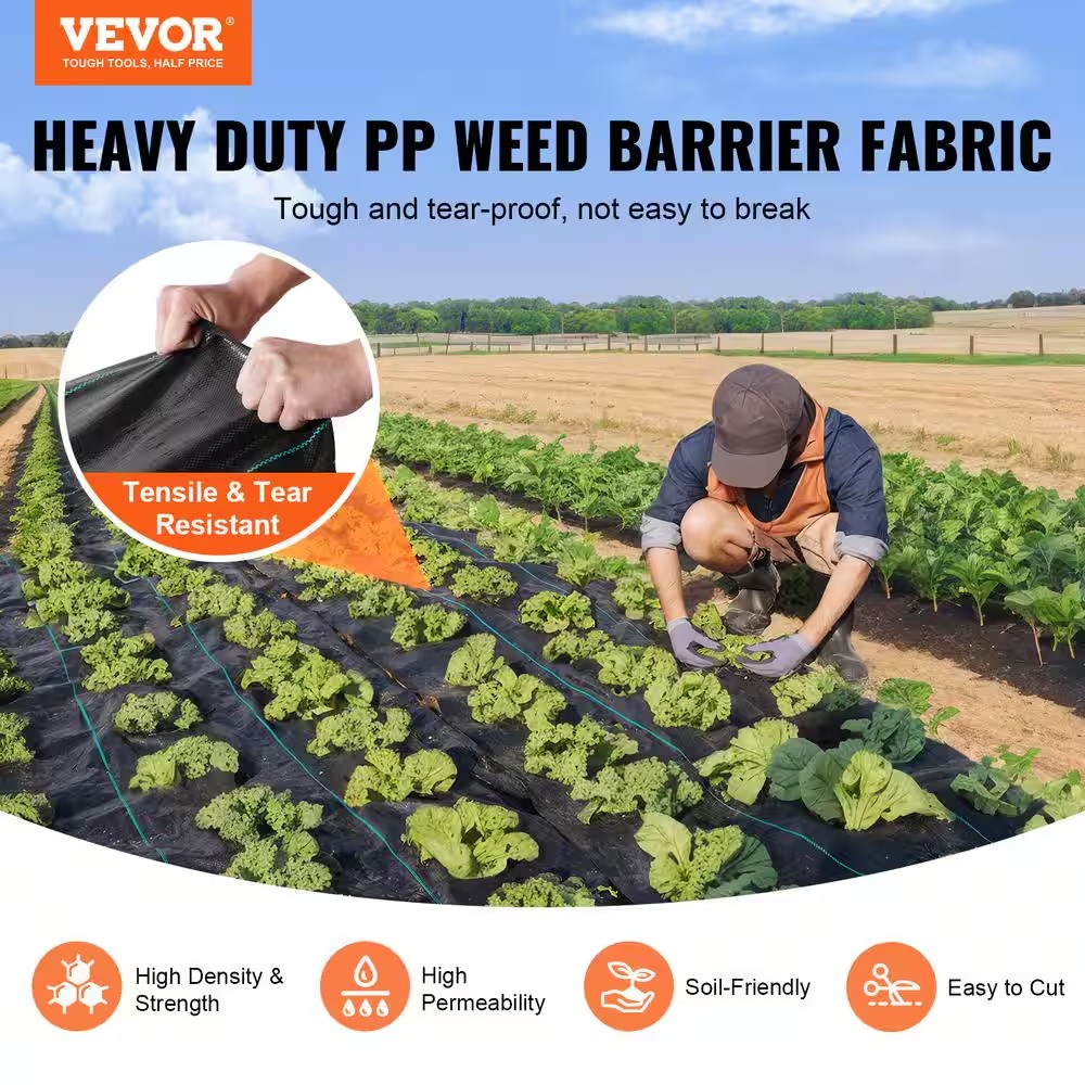 AUCT 14860 - $80 Weed Barrier Landscape Fabric 6 Ft. x 300 Ft. Premium He - Image 2