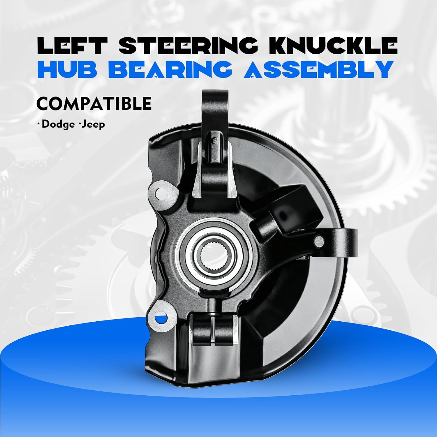 AUCT 15008 - $76 698-411 Front Left Steering Knuckle Hub Bearing Assembly - Image 4