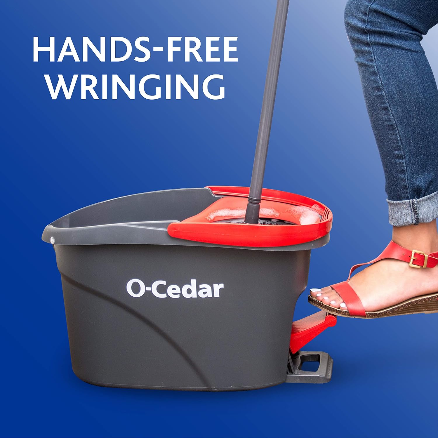 AUCT 15658 - O-Cedar EasyWring Microfiber Spin Mop and Bucket Cleaning System - Image 3