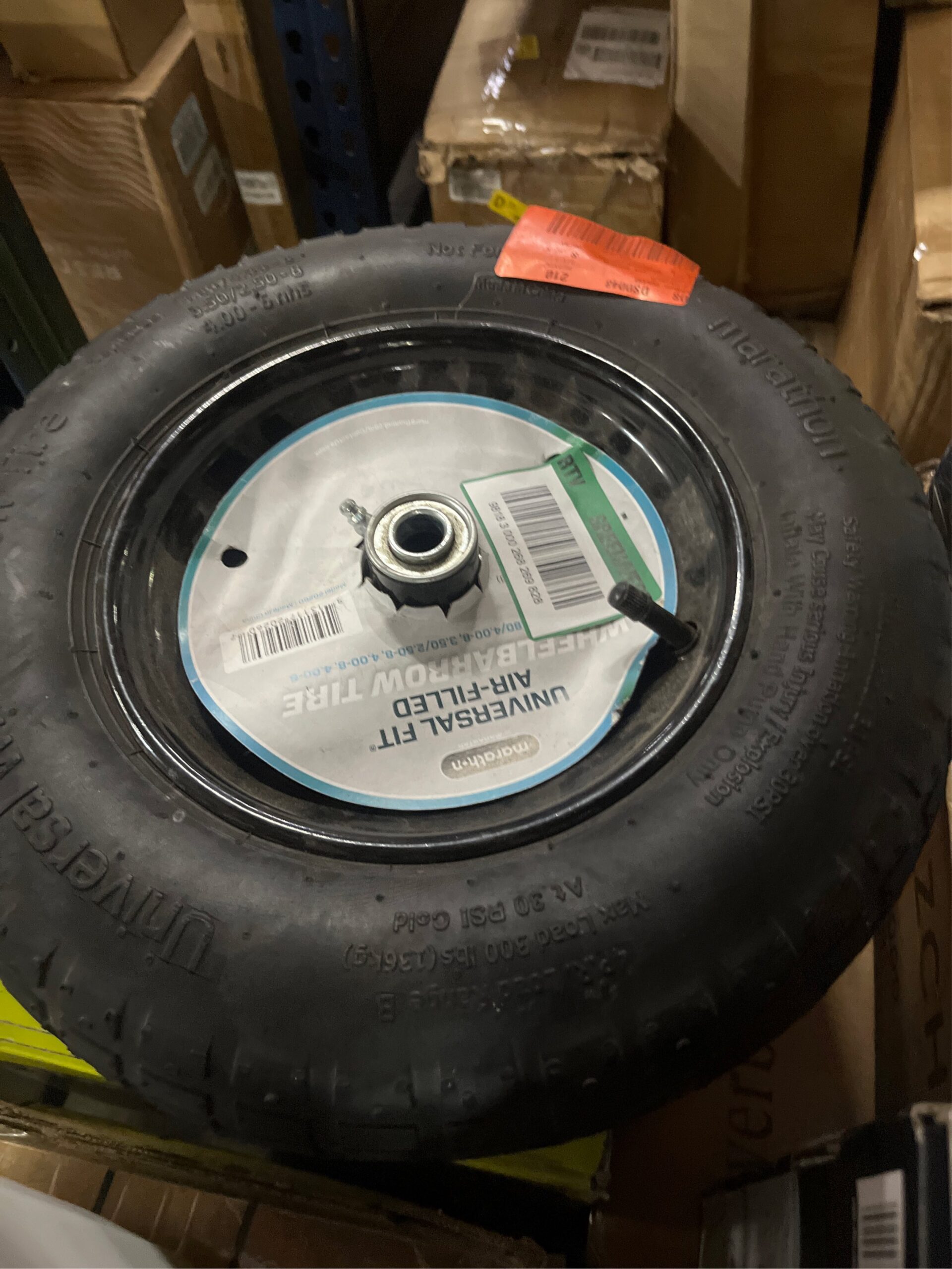 AUCT 14509 - Marathon 14.5 in. Pneumatic Universal Wheelbarrow Wheels - Image 5