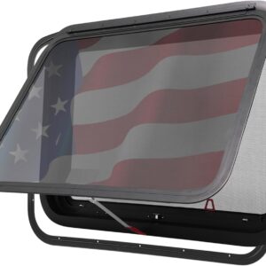 AUCT 16315 - $108 RV Window | 30" W x 22" H | RV Exit Window | Tempered Glass &Trim Set | DOT Certifica