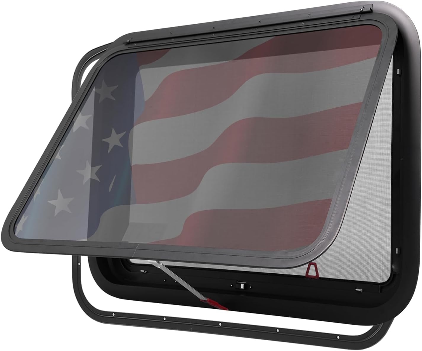 AUCT 16315 - $108 RV Window | 30" W x 22" H | RV Exit Window | Tempered Glass &Trim Set | DOT Certifica