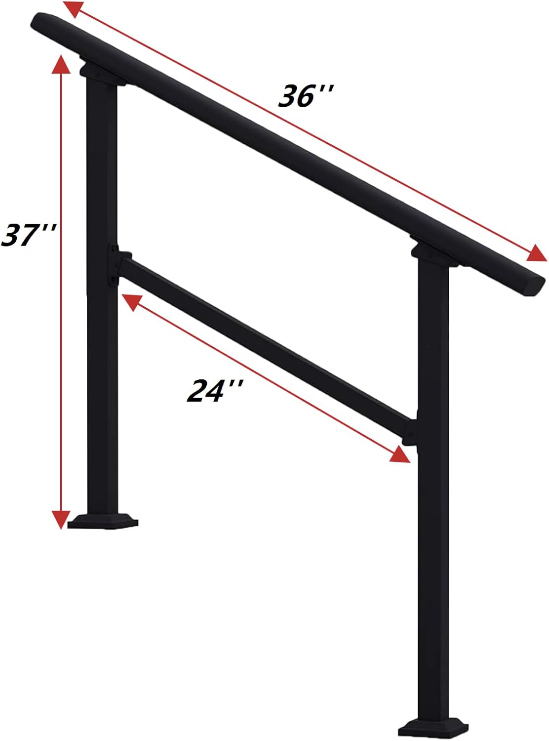 AUCT 14429 - Hand Rails for Outdoor Steps Stair Handrail & Indoor Stair R - Image 2