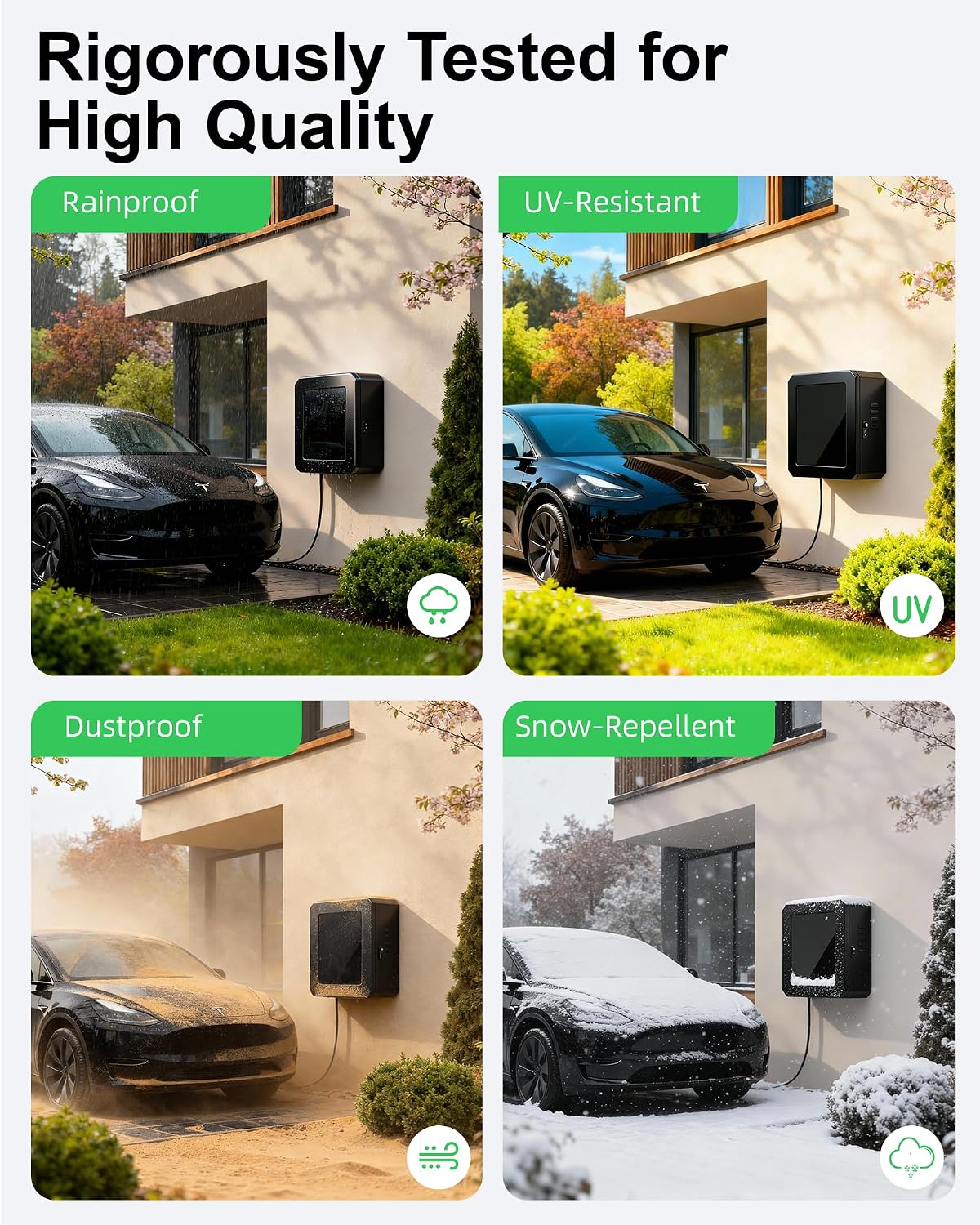 AUCT 17115 - $150 EV Charger Outdoor Enclosure, Charger Station Box for Tesla Wall Charger, Cable Cord - Image 3
