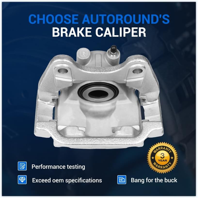 AUCT 17130 - $118 Autoround 18B4728 18B4729 Brake Caliper Fits 1999-2013 Chevy | Fits GMC/Cadillac/Humm - Image 4