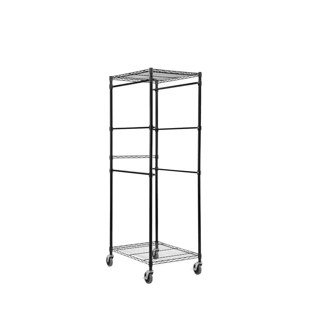 AUCT 14402 - $55 Steel Wire 2 Shelf 27 Gal. Tote Rack Garage Storage in B - Image 3
