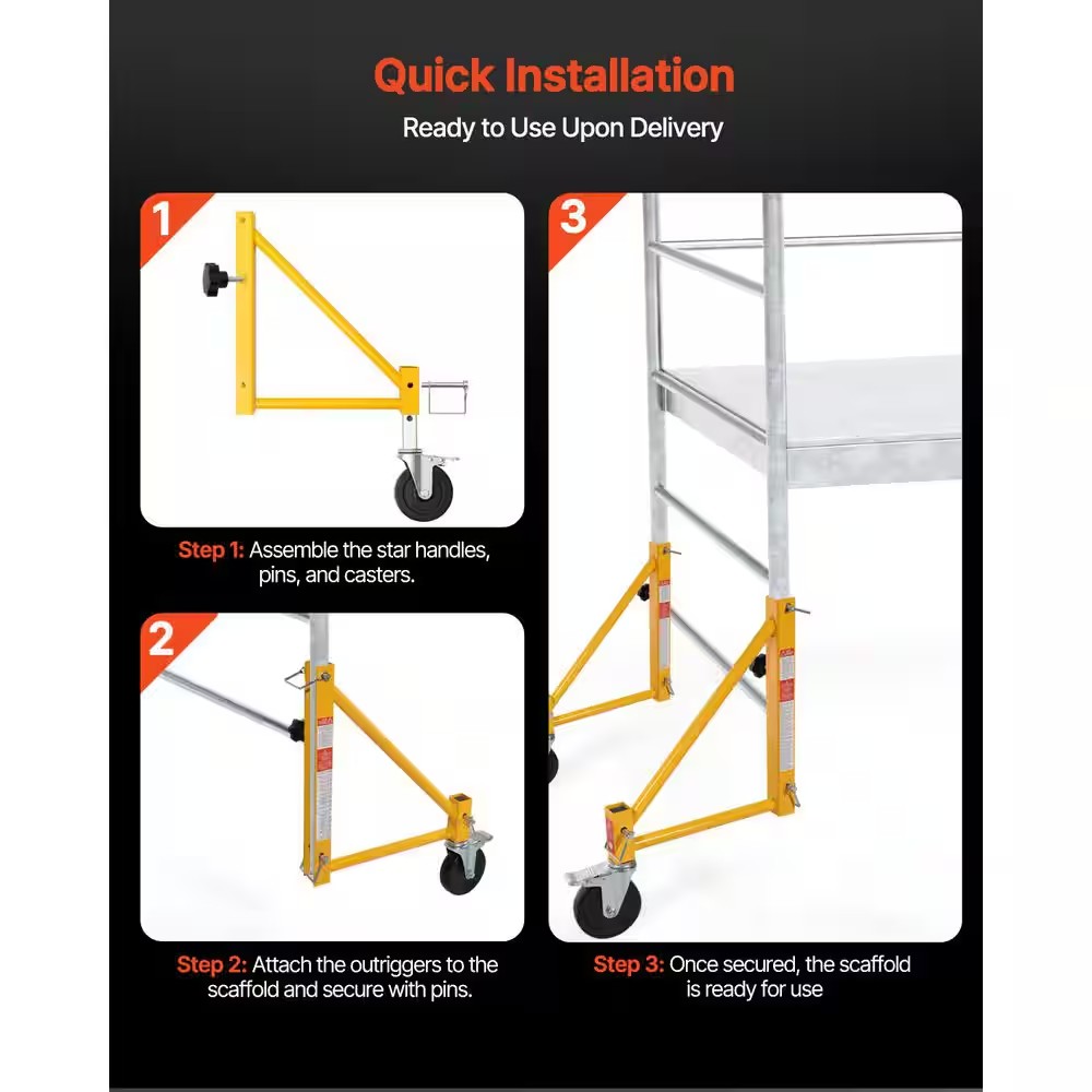 AUCT 14826 - $90 4-Pack Scaffold Outriggers, 1000 lbs. Total Load Capacit - Image 4