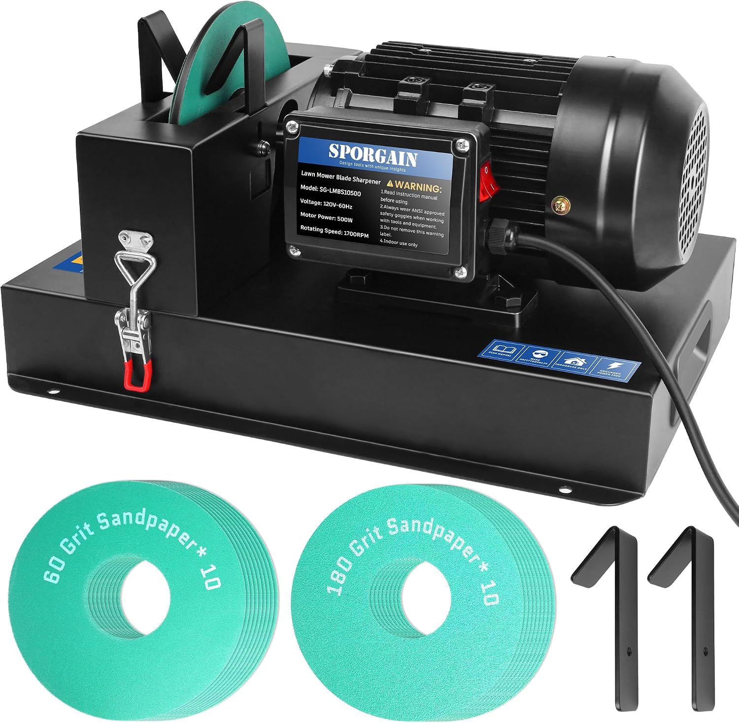 AUCT 14480 - $250 SporGain Lawn Mower Blade Sharpener 2/3 HP, Lawnmower B