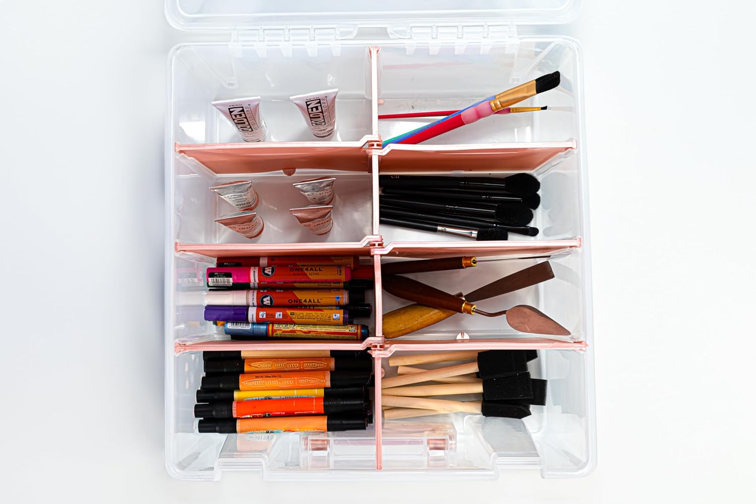 AUCT 16096 - ArtBin 6990RK Super Satchel Double Deep, Portable Art & Craft Organizer with Handle, 1 Pla - Image 4