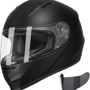 AUCT 14848 - $75 GLX GX11 Compact Full Face Motorcycle Helmet w/ Tinted V
