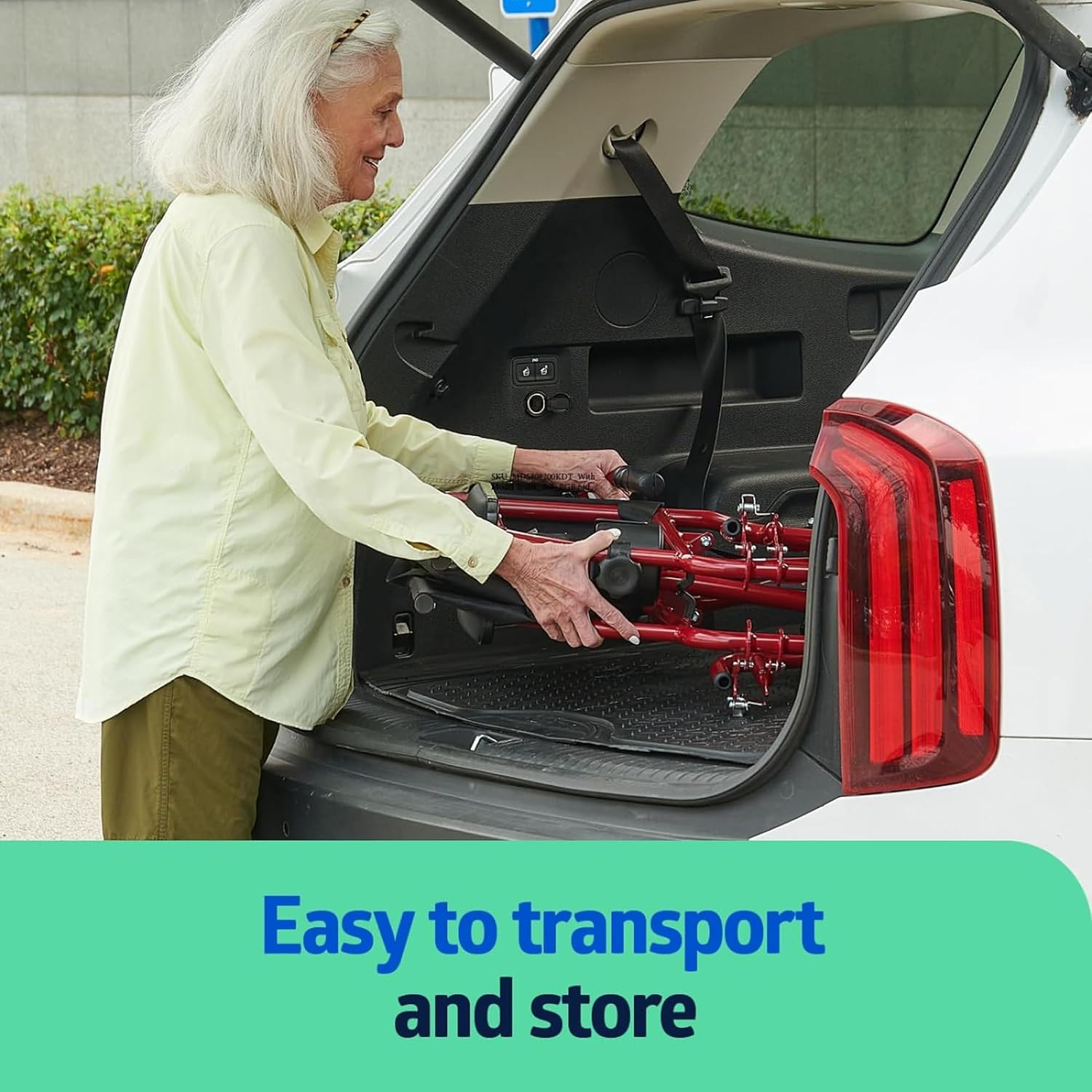AUCT 14851 - $170 Medline Lightweight Foldable Transport Wheelchair with - Image 3