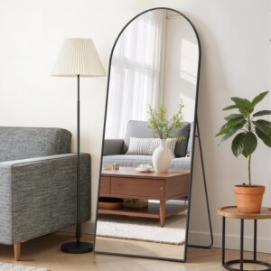 AUCT 14595mm - Mirror Full Length 64"x21" Full Body Floor Mirror with Stand