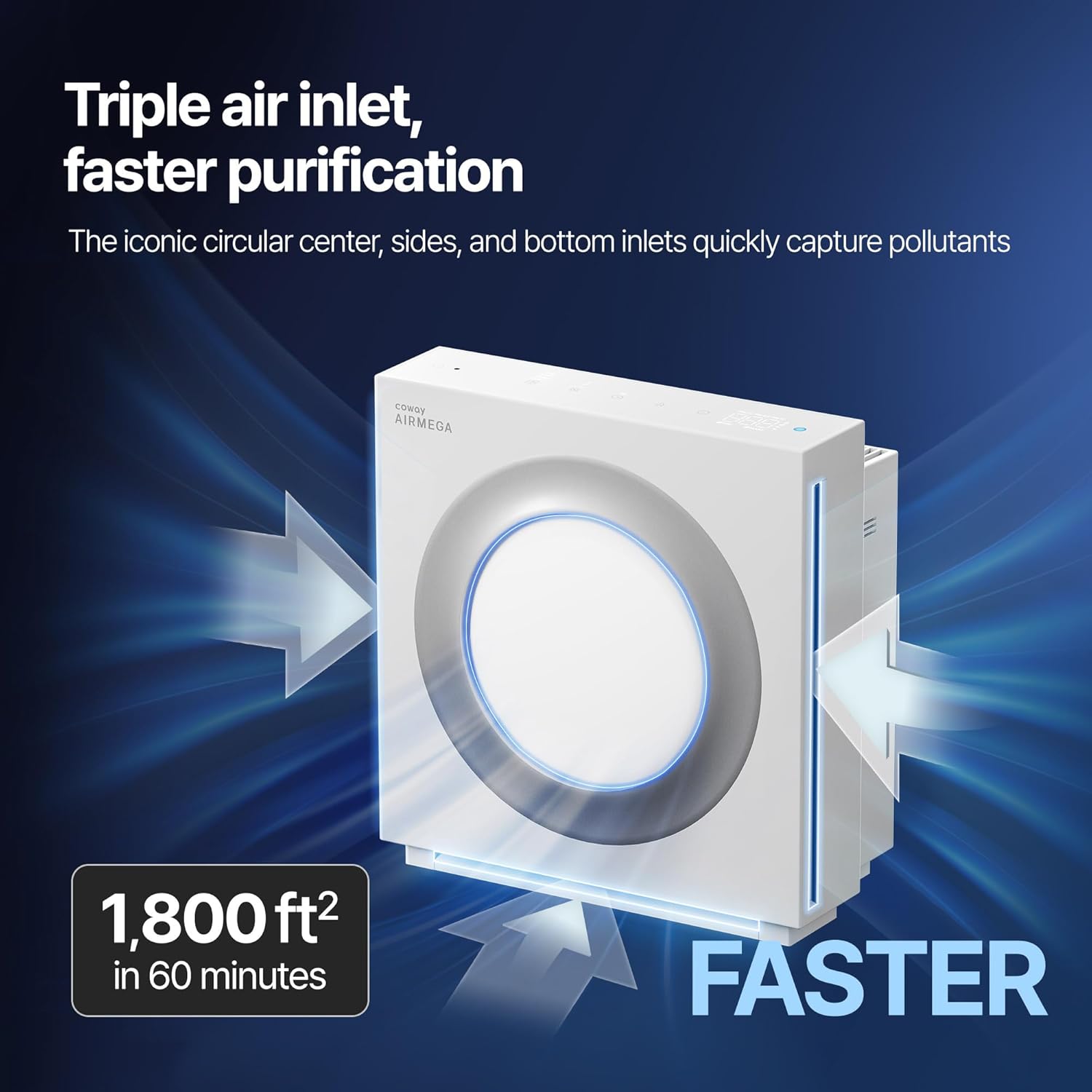 AUCT 17197 - $270 COWAY Airmega Mighty2 Air Purifier, Next Gen of AP-1512HH, for Large Room & Home Clea - Image 3