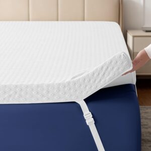 AUCT 17273 - $126 EDILLY 3 Inch Cooling Gel Memory Foam Mattress Topper King Size | Removable & Washabl