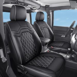 AUCT 16171 - $160 Huidasource 2018-2026 Wrangler JL Seat Covers 4 Door, Waterproof Wrangler Seat Covers
