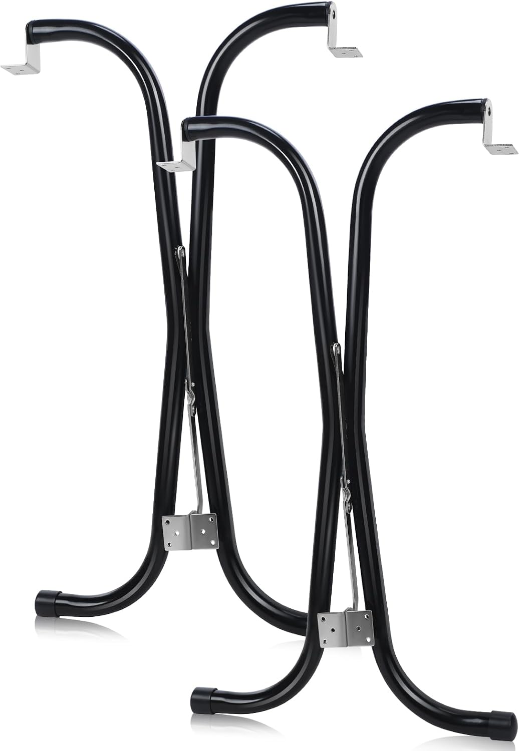AUCT 17140 - $56 RattanView 2 Pcs Rv Folding Table Leg 27.5" Black Foldable Table Legs for RV's and Car