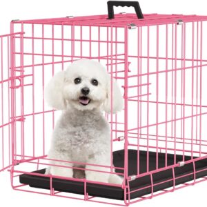 AUCT 14614 - $73 FDW Dog Crate for Small Dogs 18 Inch Folding Metal Wire